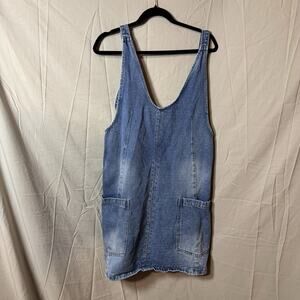Women's (unknown brand) Blue Jean overall skirt Size Medium